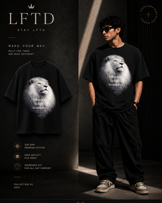 White Lion Oversized Tee