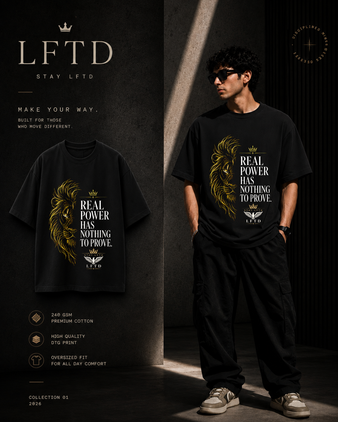 Lion-Real Power Graphic Tee