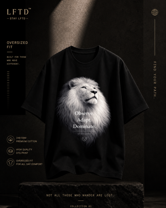 White Lion Oversized Tee