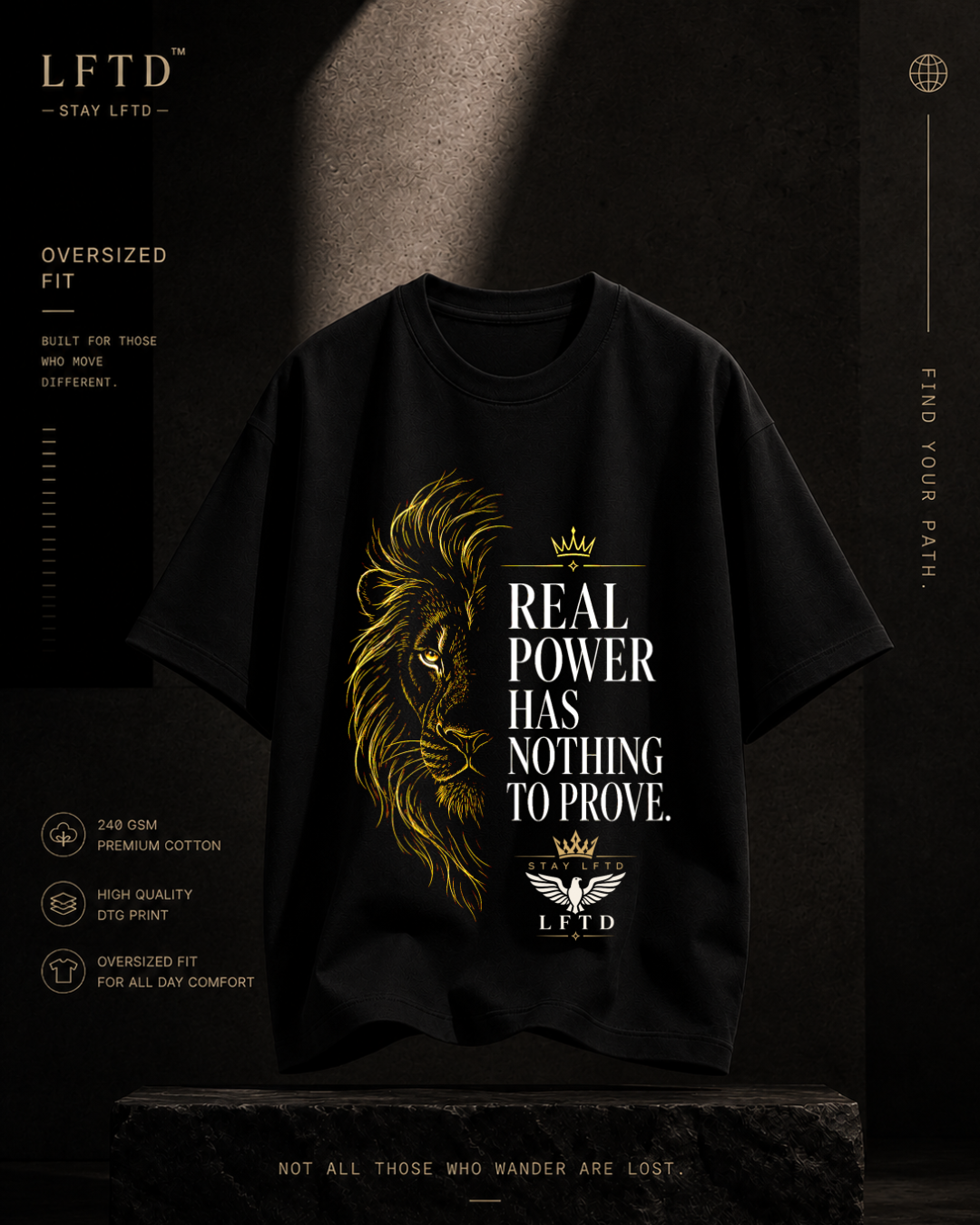Lion-Real Power Graphic Tee
