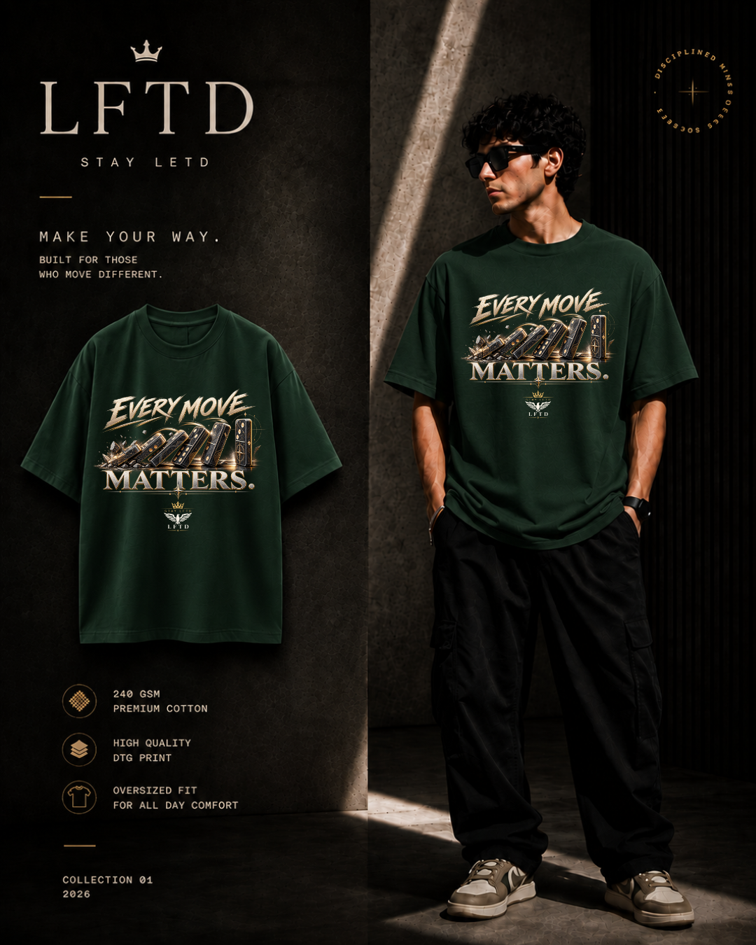 Domino-Every Move Matters Graphic Tee
