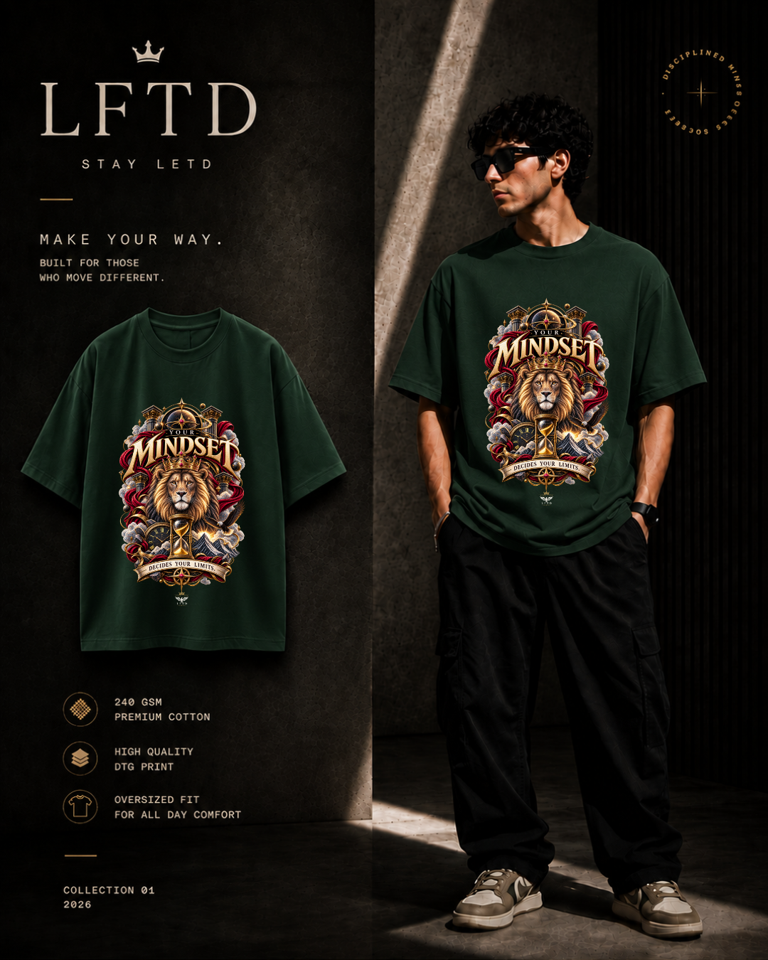 Mindset-Lion Graphic Tee
