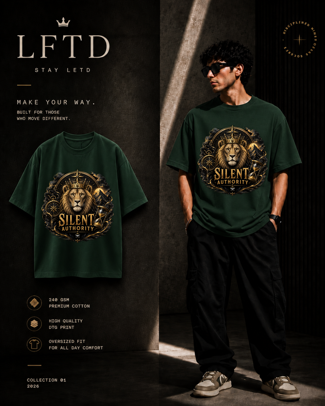 Lion-Silent Authority Graphic Tee