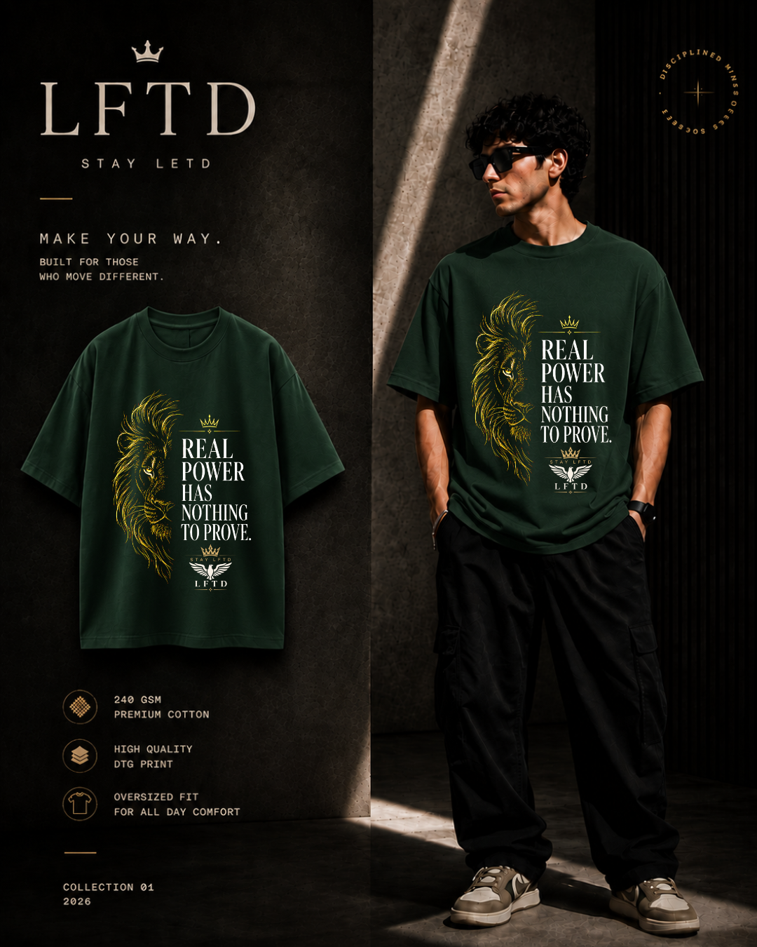 Lion-Real Power Graphic Tee