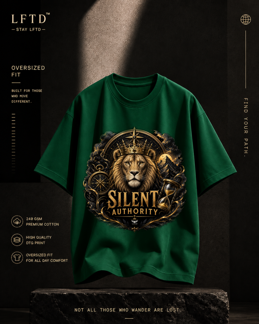 Lion-Silent Authority Graphic Tee