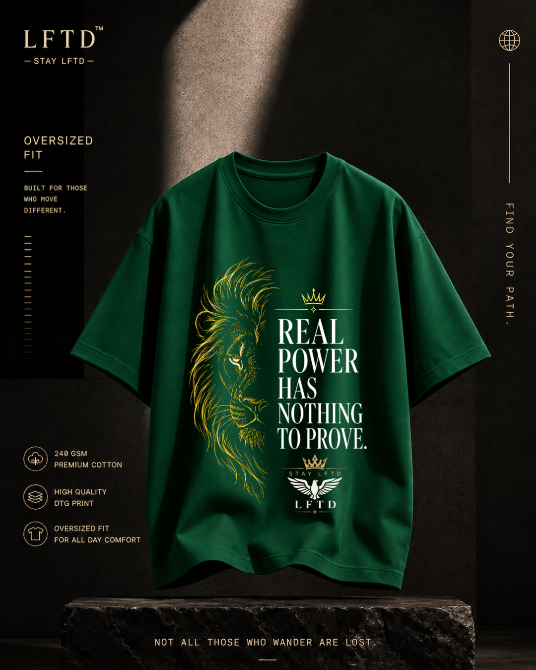 Lion-Real Power Graphic Tee