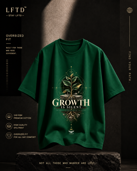 Growth Is Silent-Tree Graphic Tee