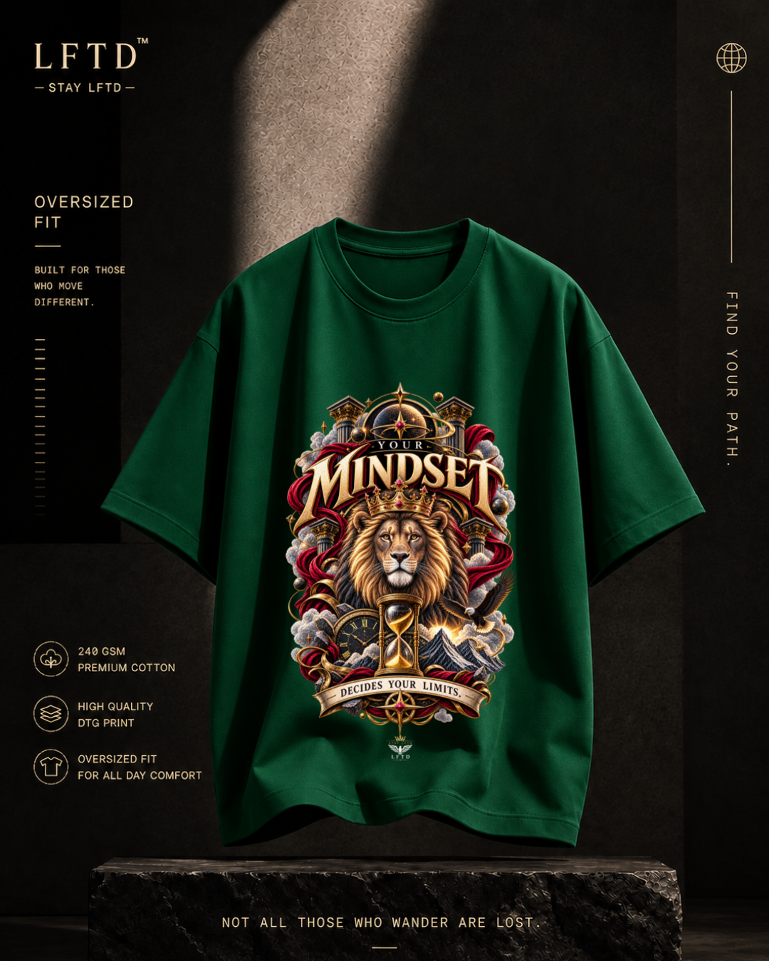 Mindset-Lion Graphic Tee