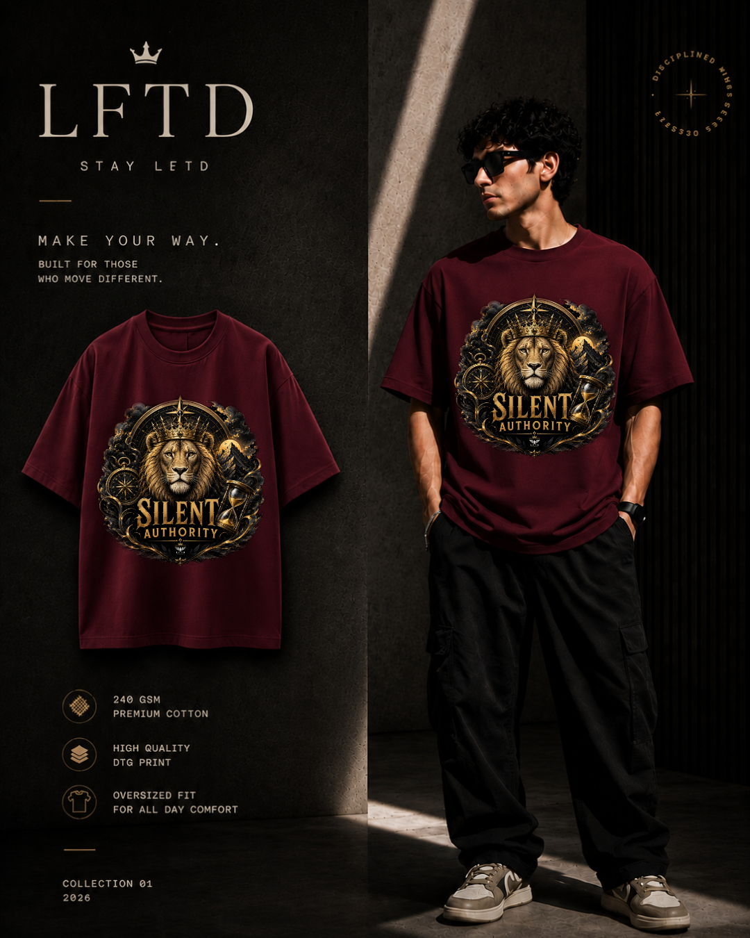 Lion-Silent Authority Graphic Tee