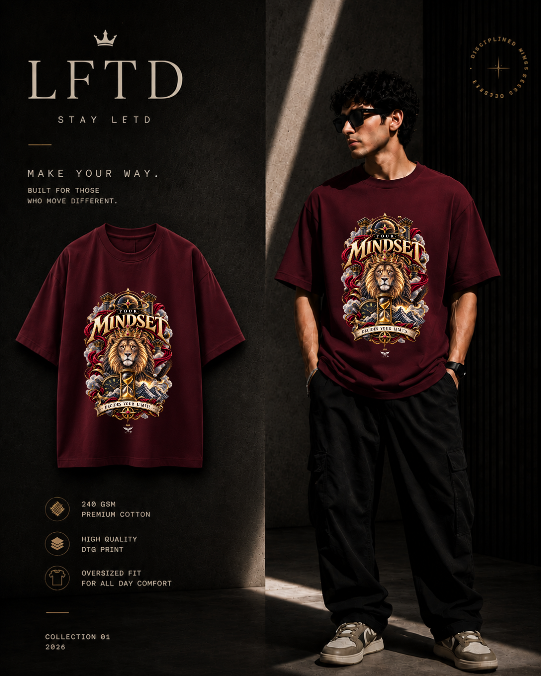 Mindset-Lion Graphic Tee