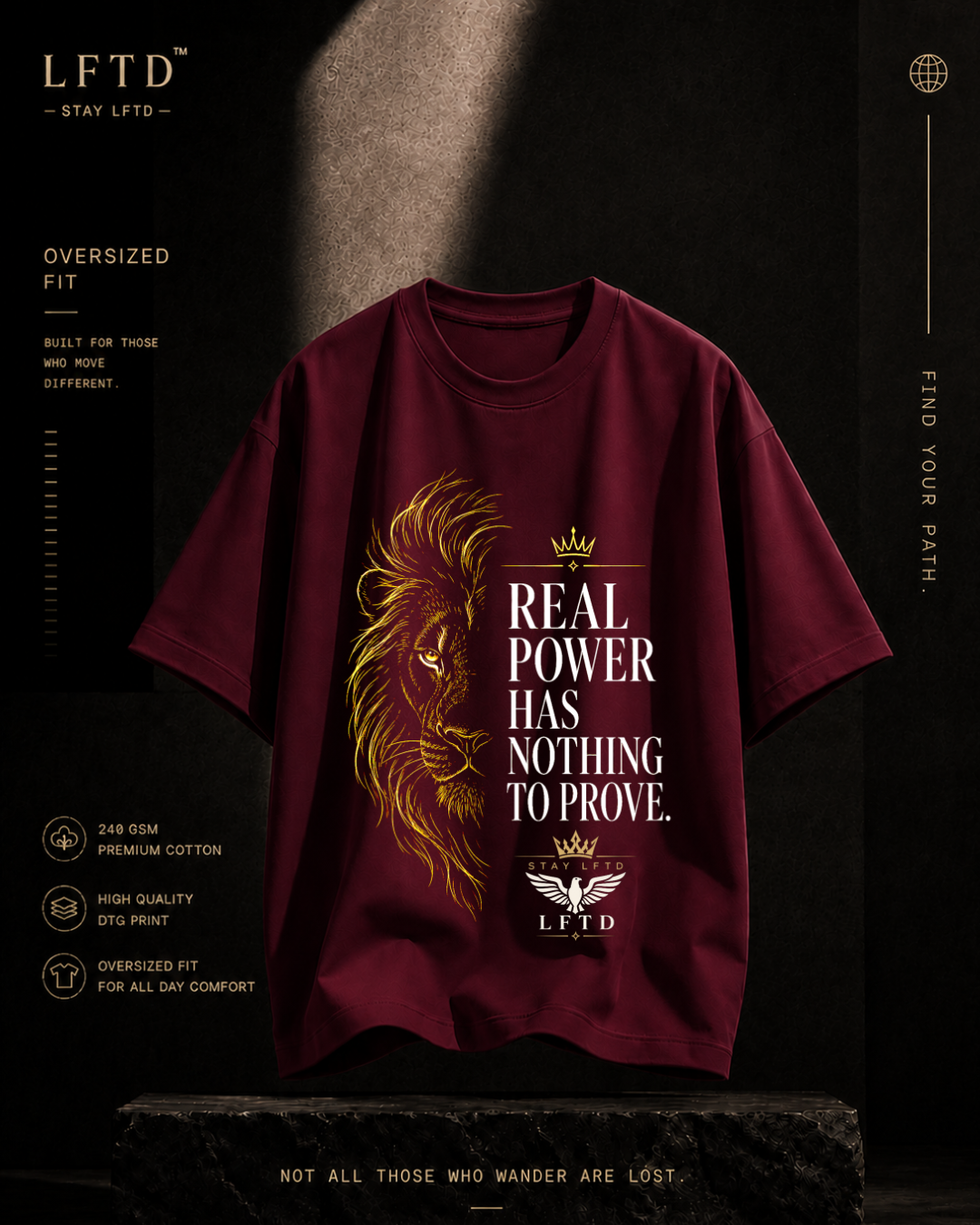 Lion-Real Power Graphic Tee