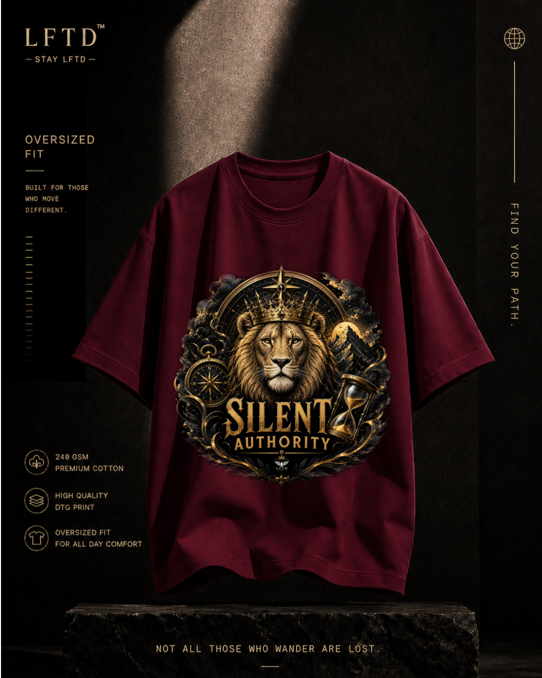Lion-Silent Authority Graphic Tee