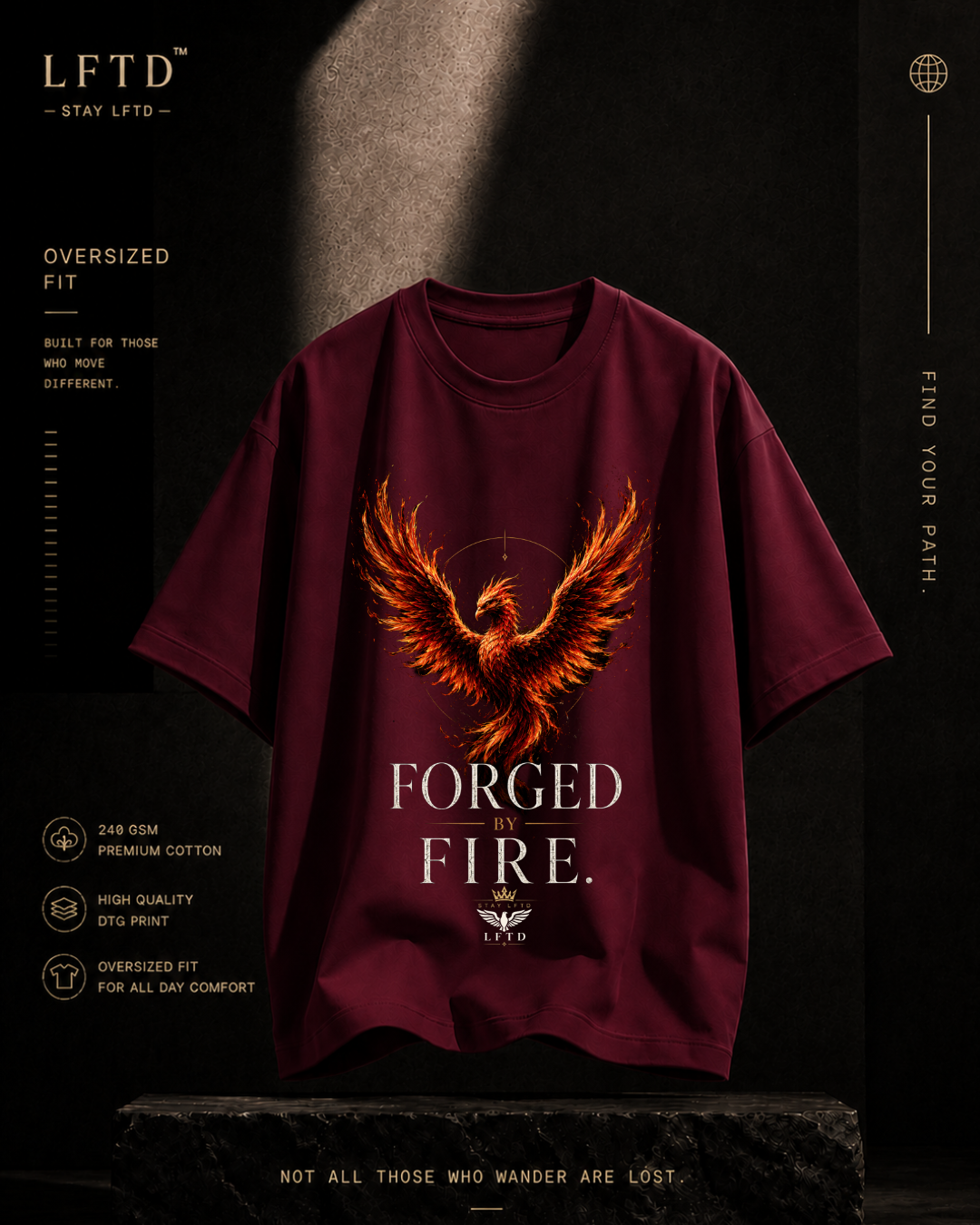 Phoenix-Forged By Fire Graphic Tee