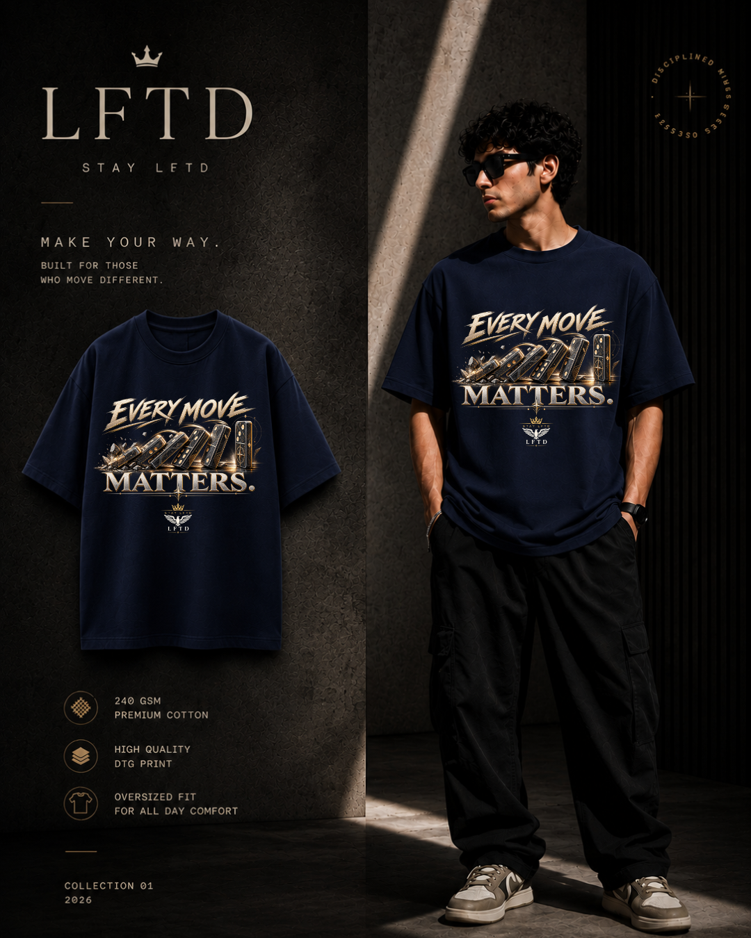 Domino-Every Move Matters Graphic Tee