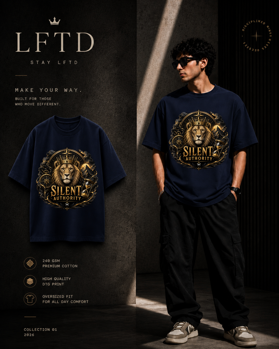 Lion-Silent Authority Graphic Tee