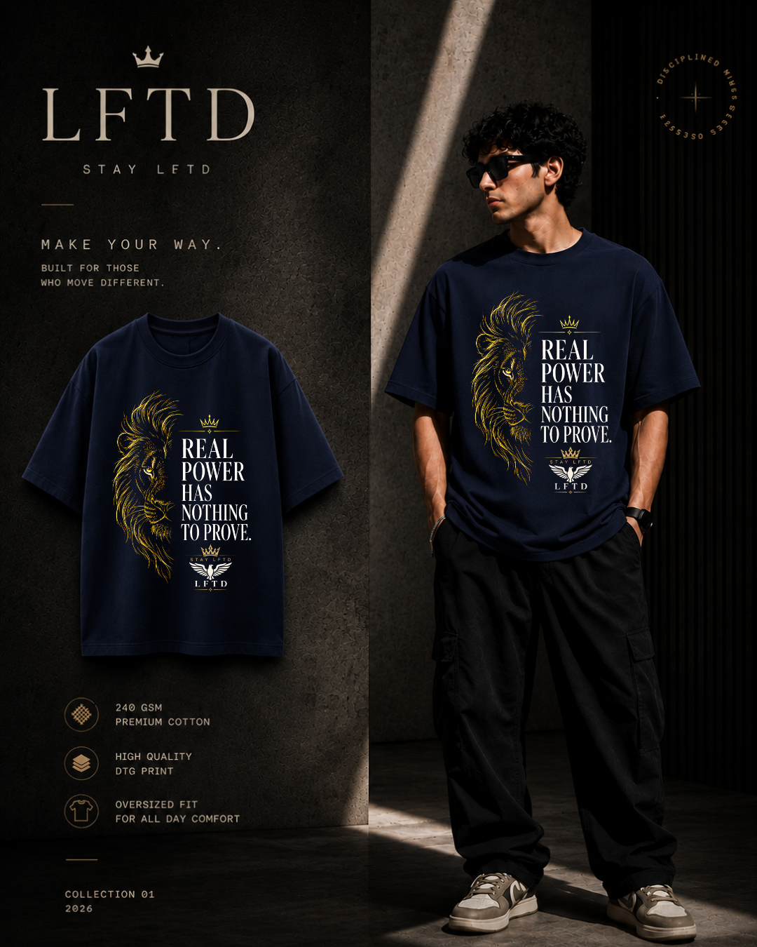 Lion-Real Power Graphic Tee