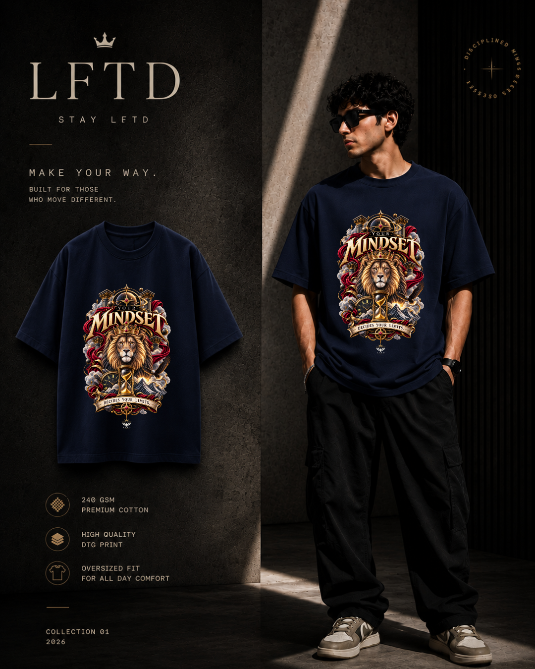 Mindset-Lion Graphic Tee