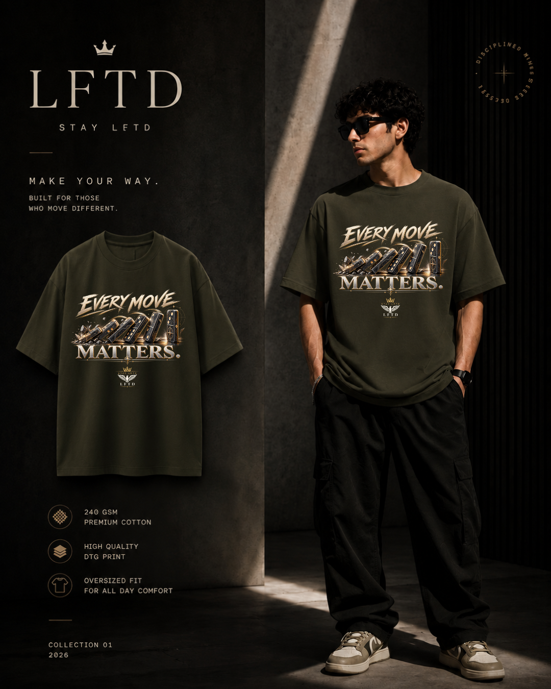 Domino-Every Move Matters Graphic Tee