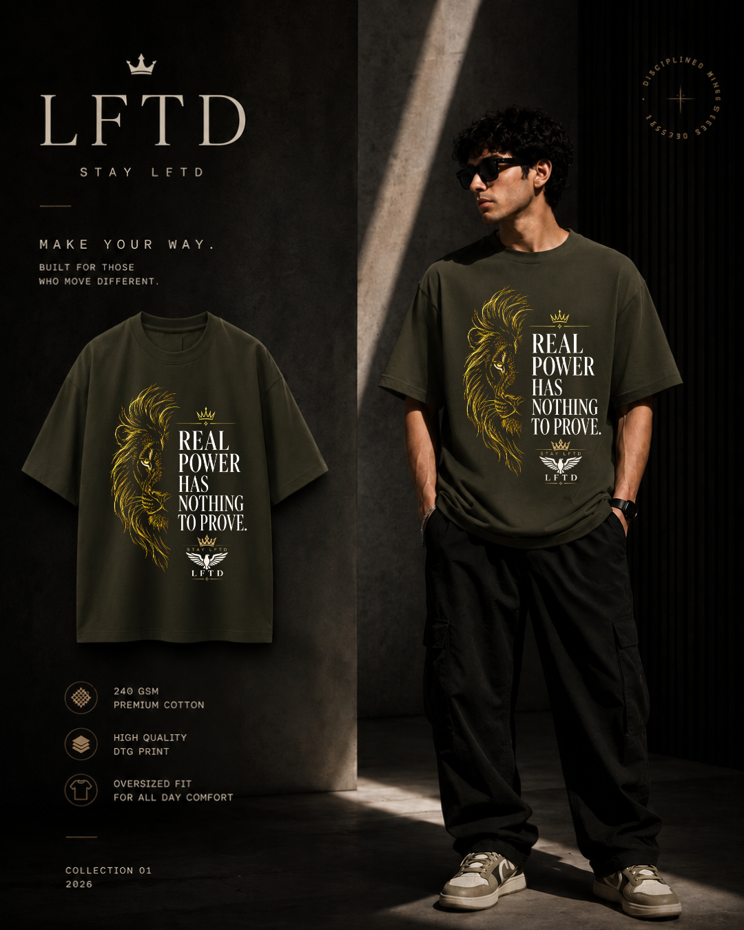 Lion-Real Power Graphic Tee