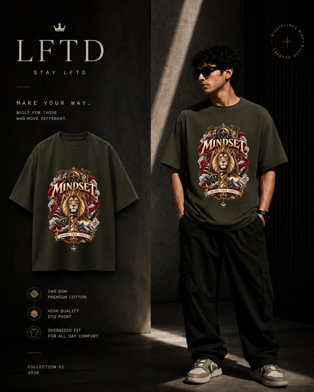 Mindset-Lion Graphic Tee