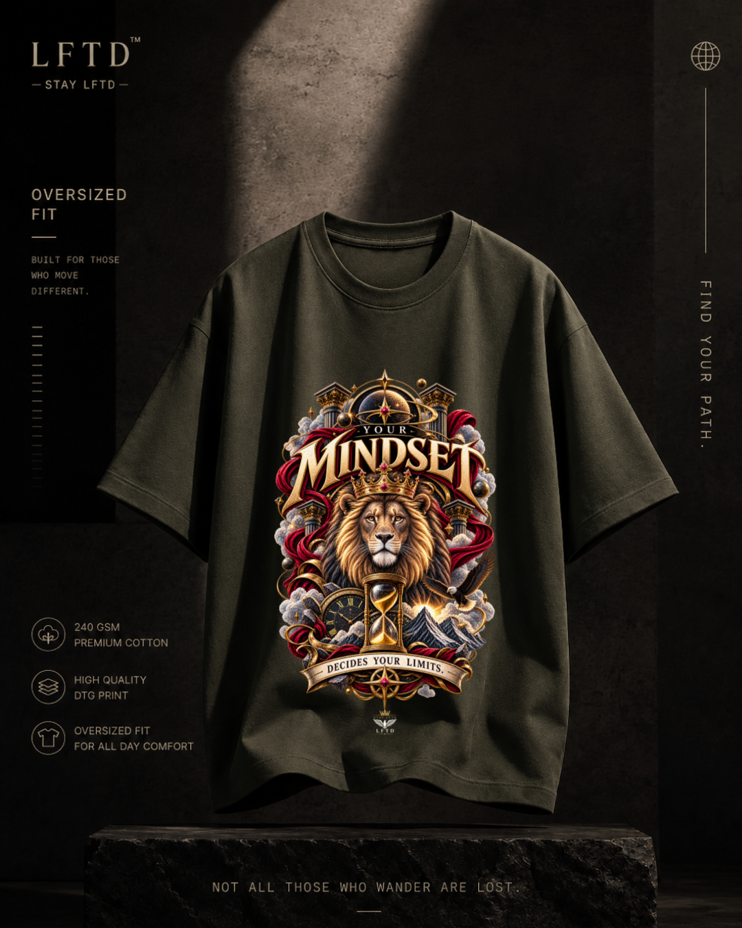 Mindset-Lion Graphic Tee