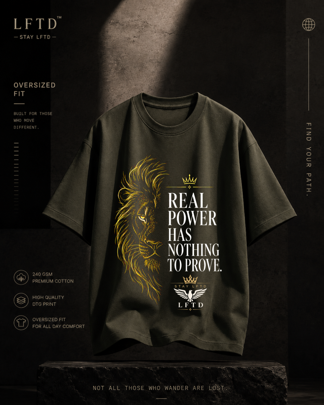 Lion-Real Power Graphic Tee