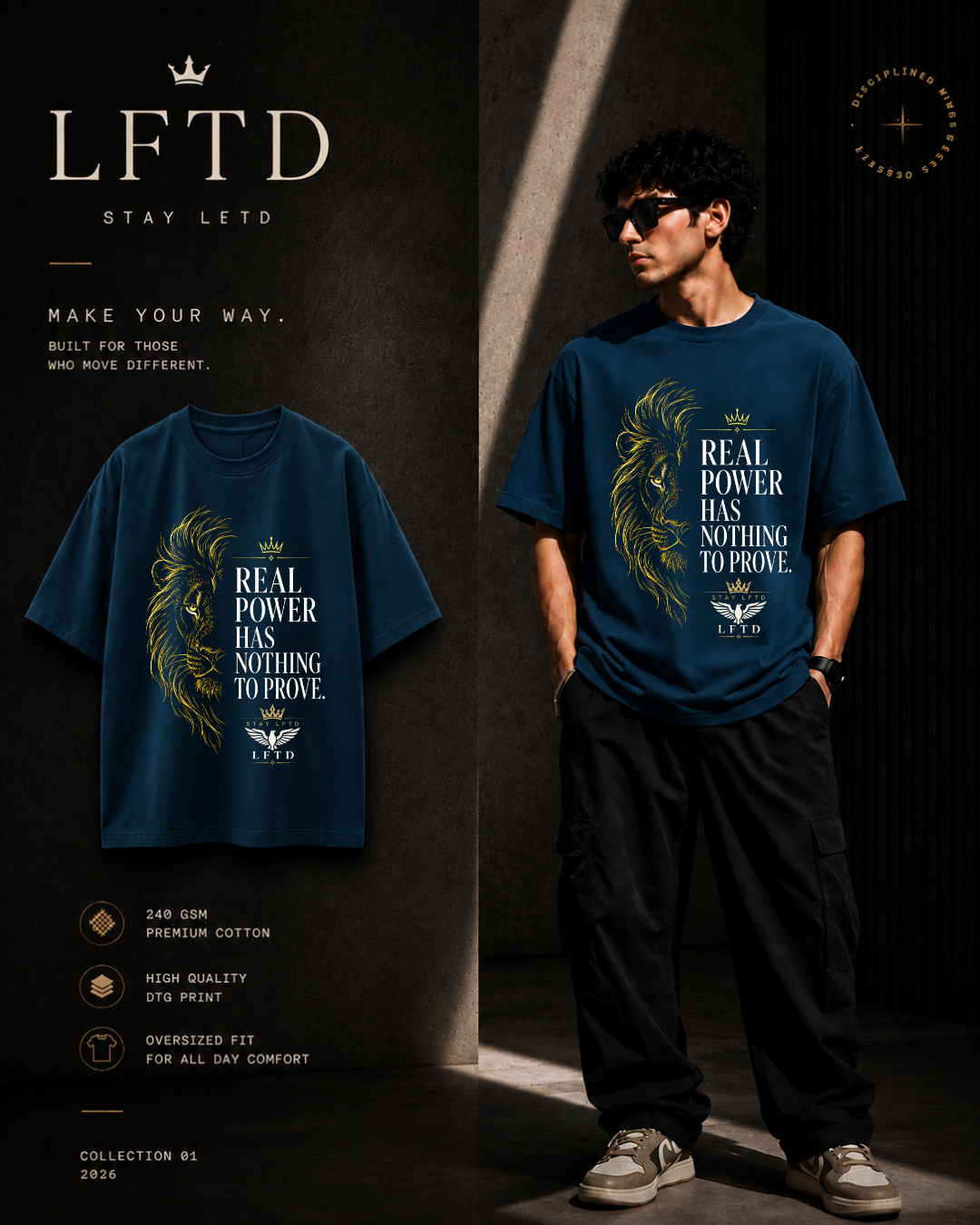 Lion-Real Power Graphic Tee
