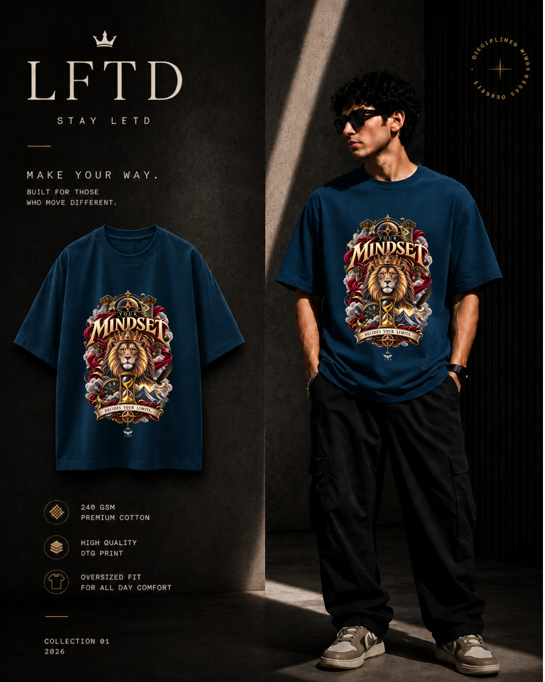 Mindset-Lion Graphic Tee