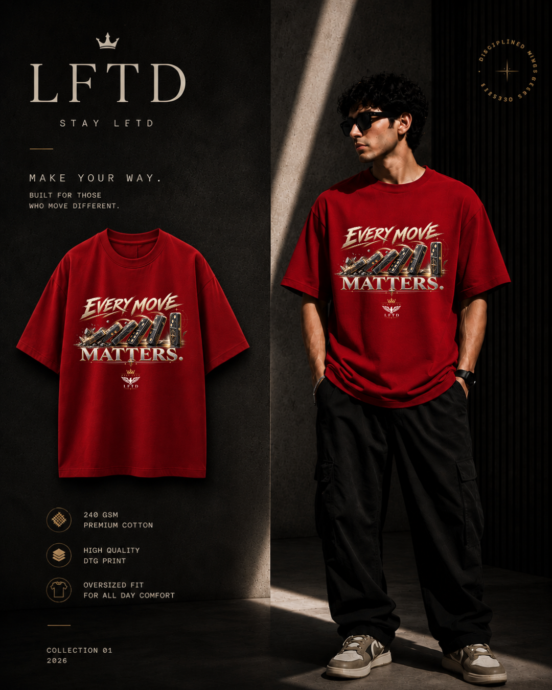 Domino-Every Move Matters Graphic Tee