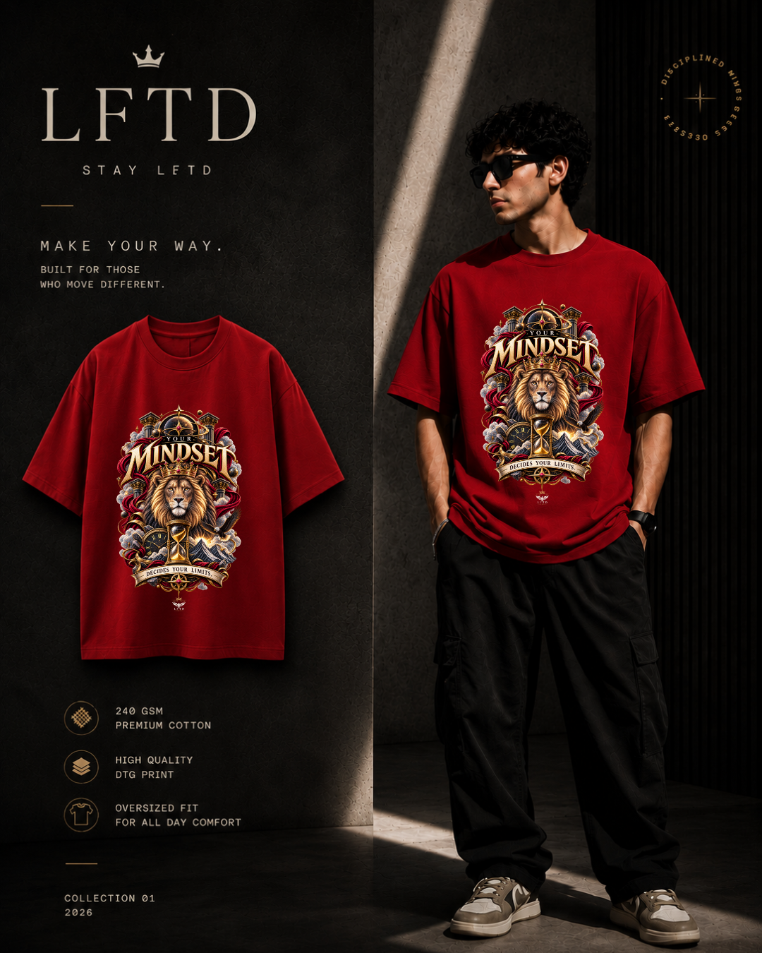 Mindset-Lion Graphic Tee